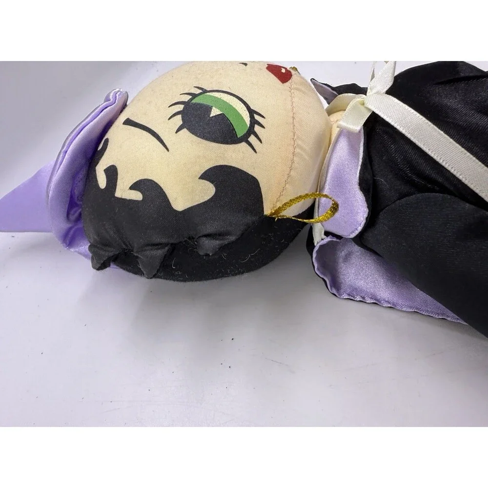 Vintage 2000 Kellytoy Betty Boop 17” Cape Betty w/ Broom Halloween Witch Plush